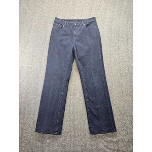 L.L. Bean Jeans Womens Size 12 Reg Dark Wash Classic Fit Straight Leg